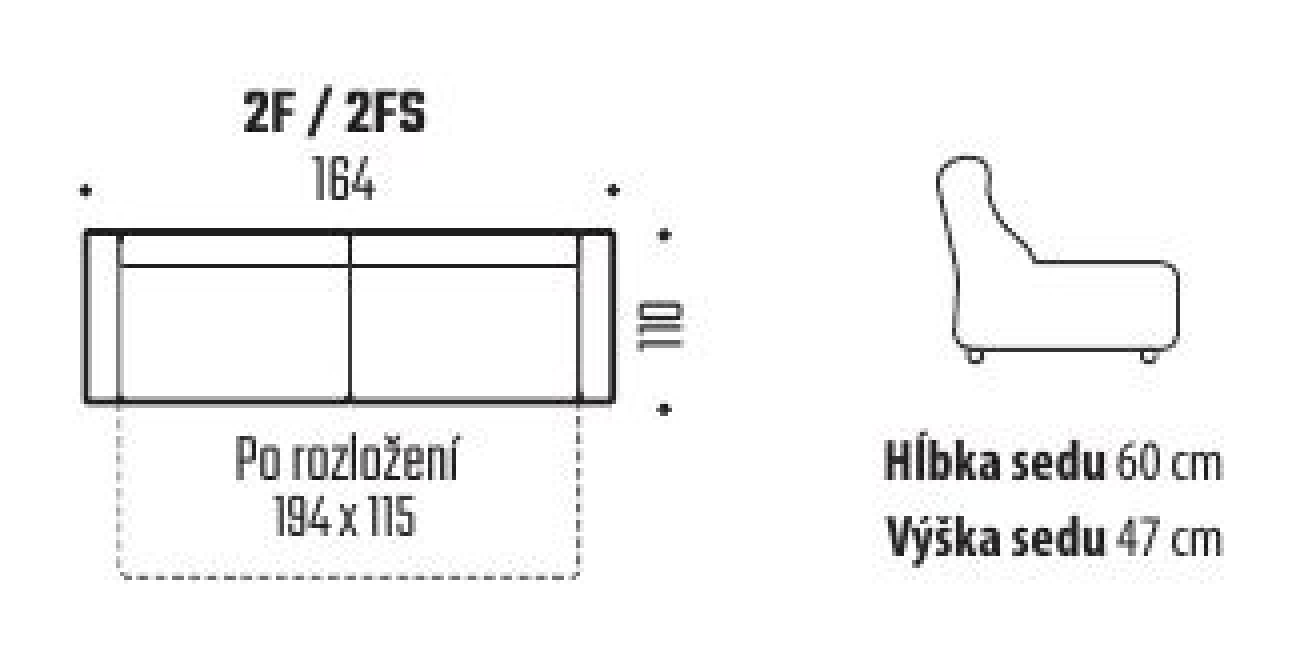 Rozmery a perokresba produktu Pavel